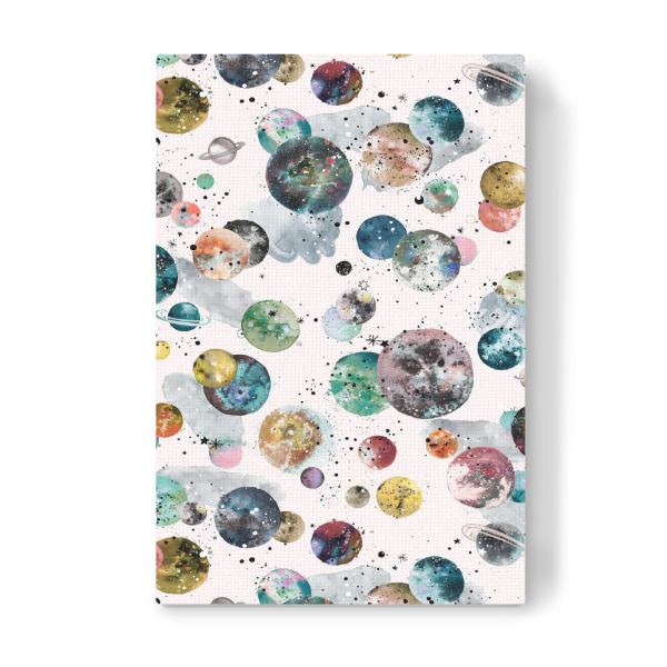 Leinwandbild "Space Galaxy Planets" artboxONE - Für Kinder,Fiktion,Galaxy