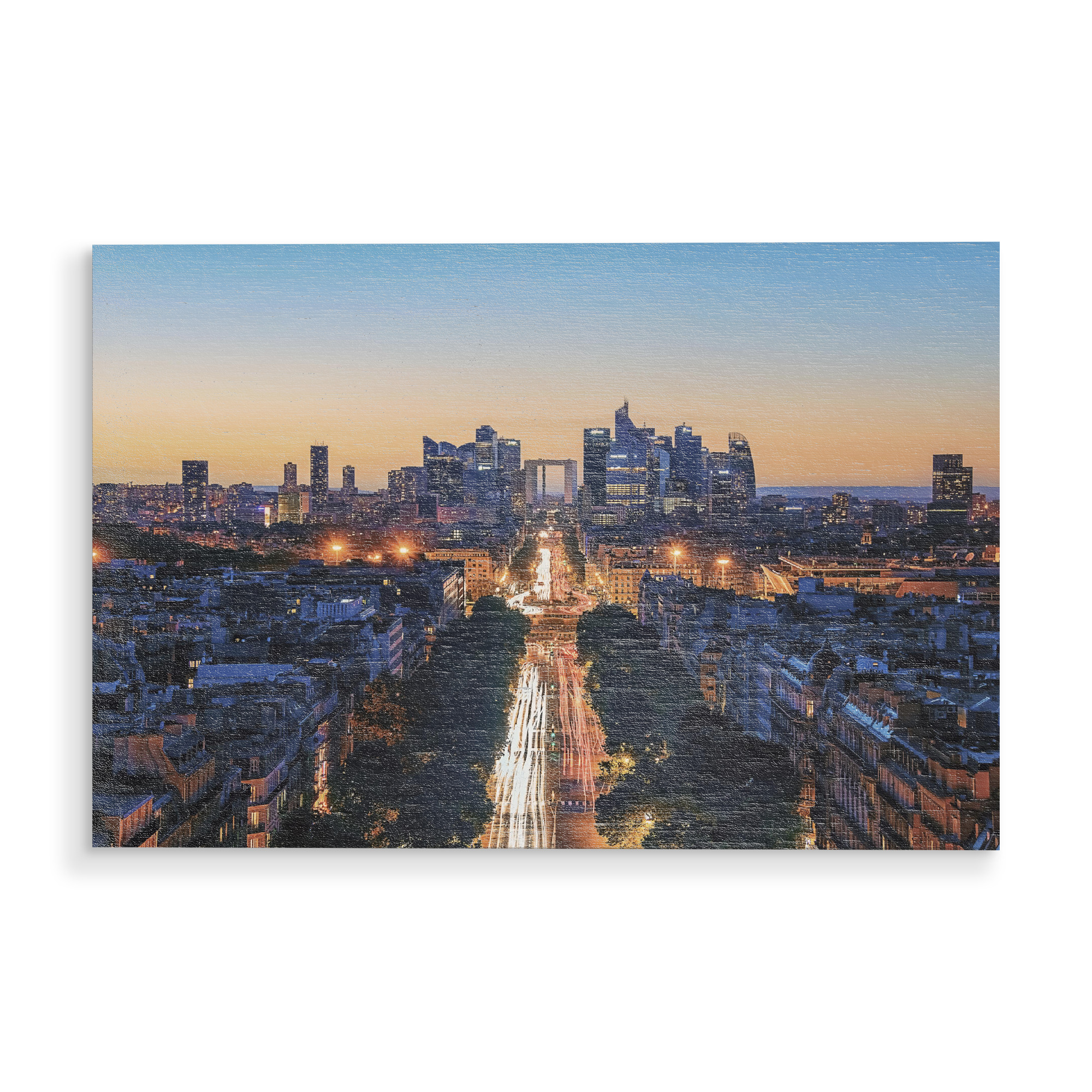 Holzbild "La Defense" artboxONE - Städte,Reise,Architektur,Städte / Paris,Reise / Länder