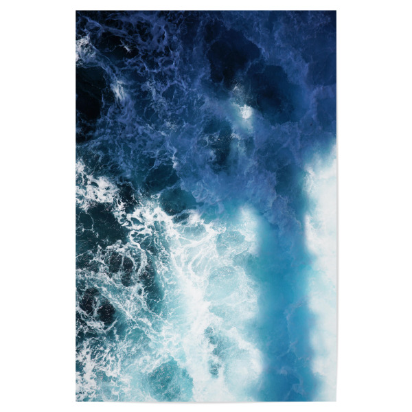 Poster 30x20 cm "The Power of water" artboxONE - Natur - Water,Wasser,Waves,Wellen,Ocean,Ozean,Sea,Meer,Natur,Nature