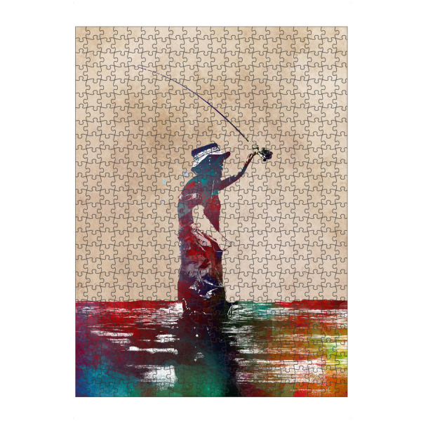 artboxONE Puzzle "Fishing men" artboxONE - Sport,Sport / Sommerspiele,Sport / Motivation