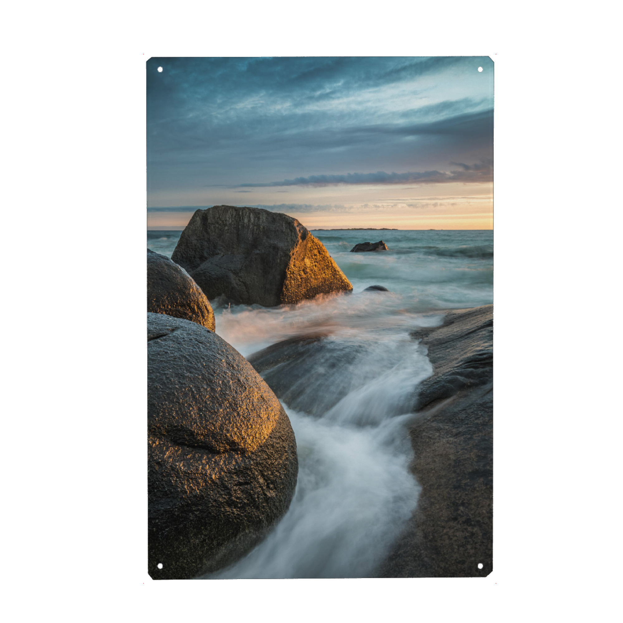 Holzbild "Lofoten Brandung" artboxONE - Natur
