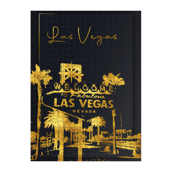 Puzzle Ravensburger "Las Vegas in Gold" artboxONE - Städte,Architektur,Städte / Las Vegas