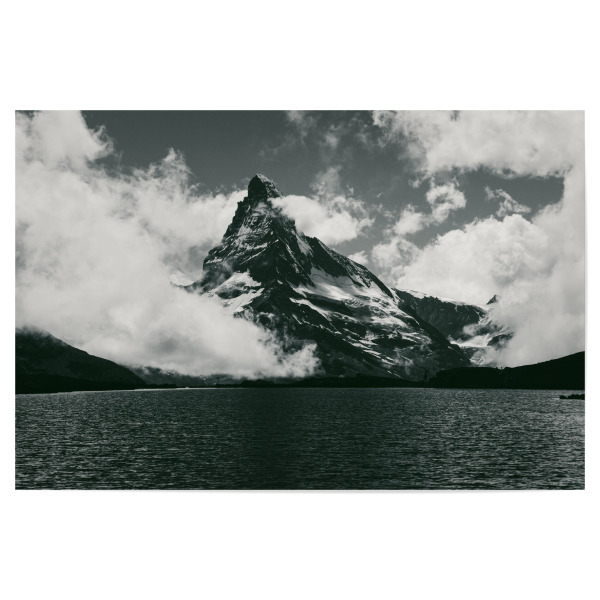Poster "Mountain Clouds" artboxONE - Natur,Reise,Schwarzweiß,Reise / Länder,Städte / Zürich