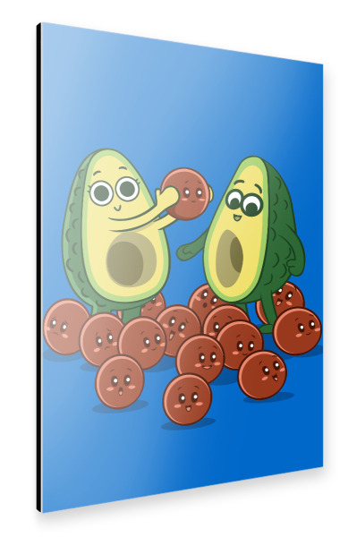 Alu-Dibond "Large family" 30x20 cm artboxONE