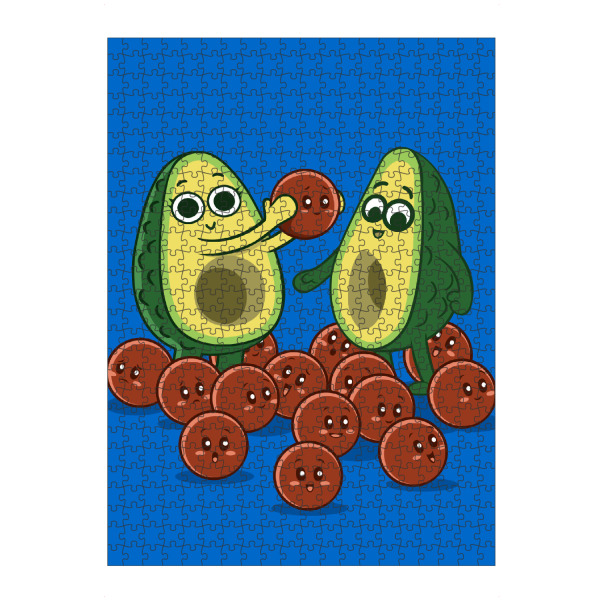 artboxONE Puzzle "Large family" artboxONE - Essen & Trinken,Comic