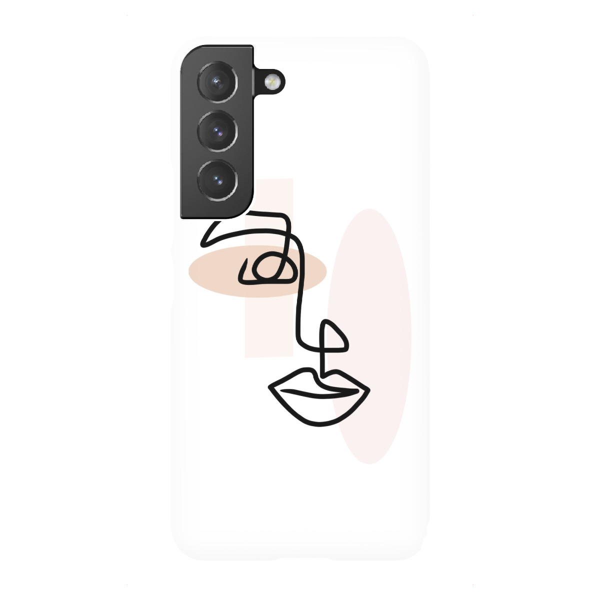 Samsung Galaxy "OneLine Abstract Face" Premium-Case Handyhülle artboxONE