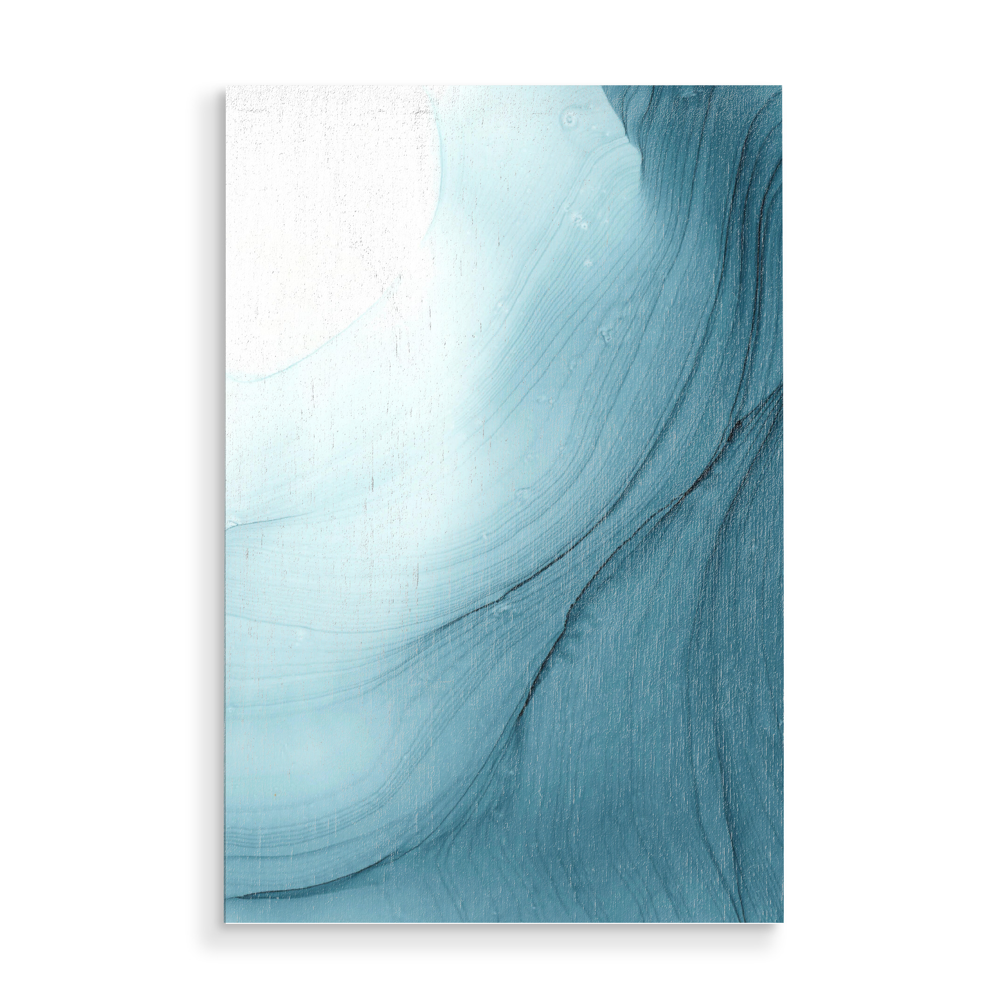 Holzbild "Bluegreen River" artboxONE - Abstrakt