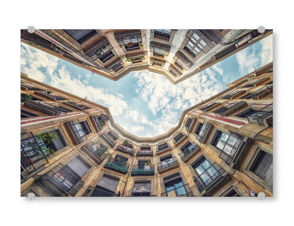 Acrylglasbild "Barcelona street" artboxONE - Städte,Reise,Architektur,Reise / Länder,Städte / Barcelona