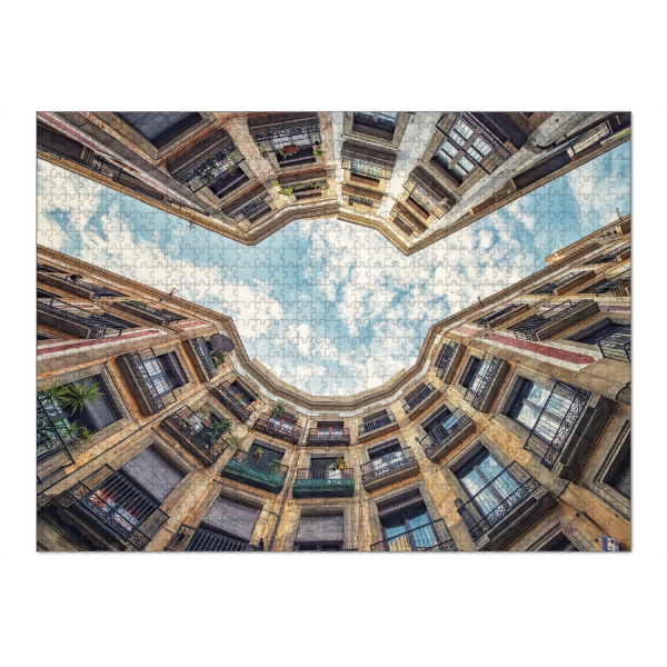 Puzzle Ravensburger "Barcelona street" artboxONE - Städte,Reise,Architektur,Reise / Länder,Städte / Barcelona