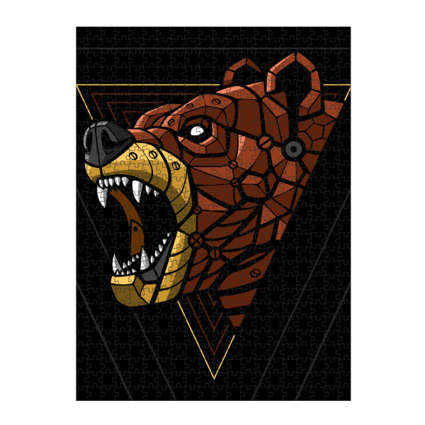 artboxONE Puzzle "Robot Bear" artboxONE - Tiere,Comic - Bear,Grizzly,Animal,Nature,Robot,Machine,Predator,Tier,Bär,Comic,Portrait - Bild bear