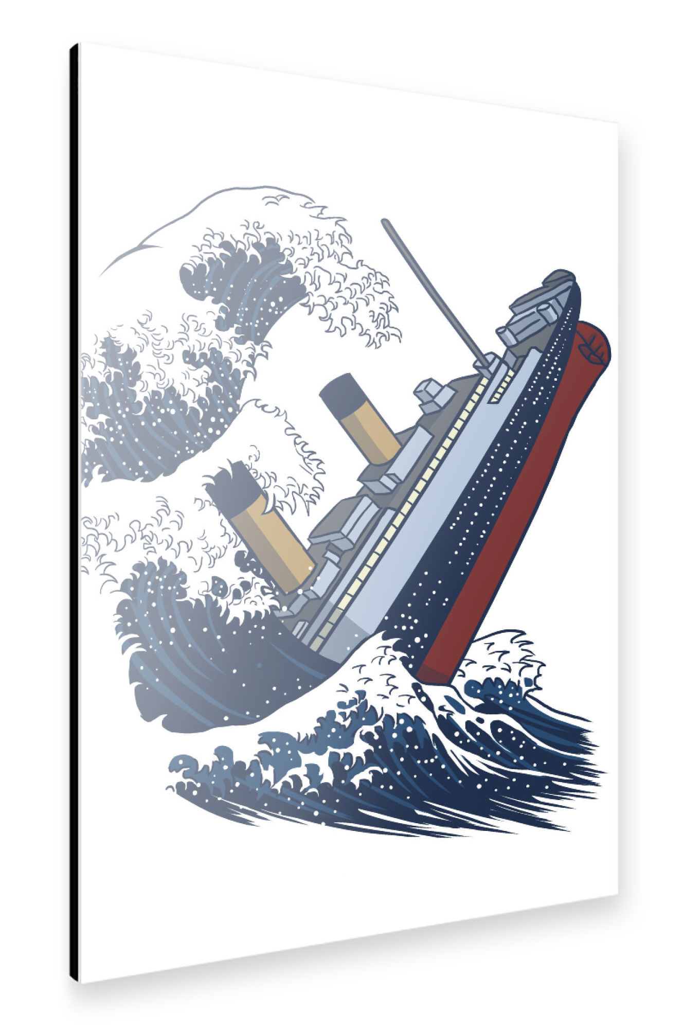 Alu-Dibond "Tsunami Titanic" 75x50 cm artboxONE
