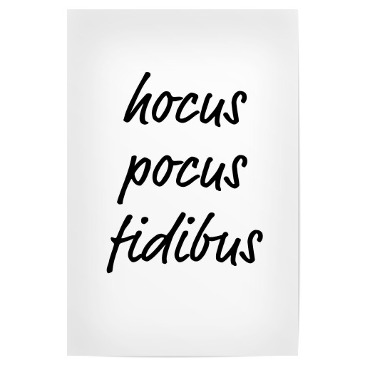 Hocus Pocus Fidibus - Typo