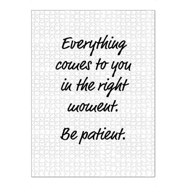 Puzzle Ravensburger "Everything comes to you" artboxONE - Typografie