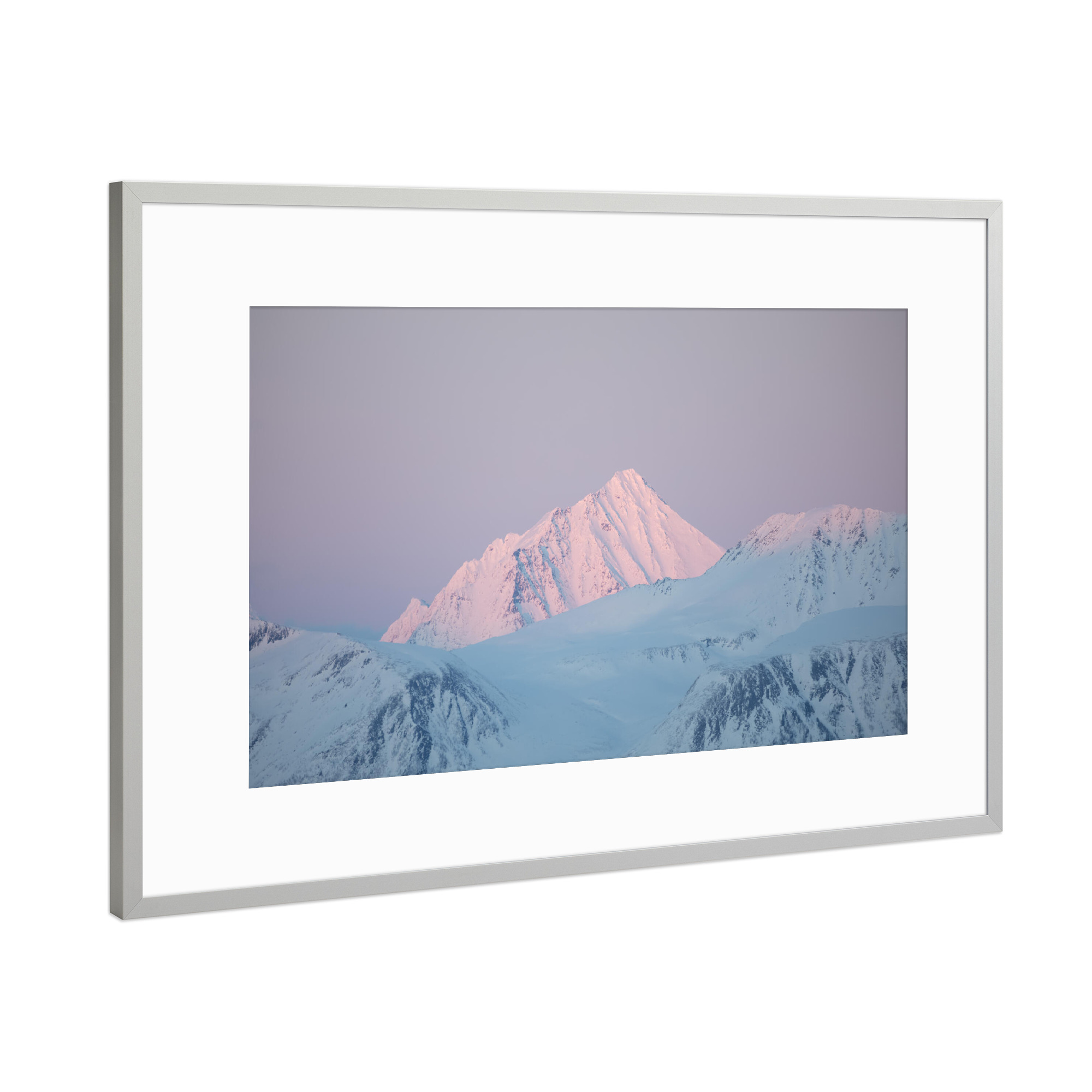 Poster mit Rahmen Silber "Winterberg" artboxONE - Natur