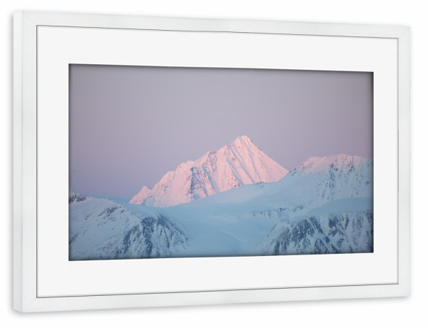Poster mit Rahmen weiß "Winterberg" artboxONE - Natur