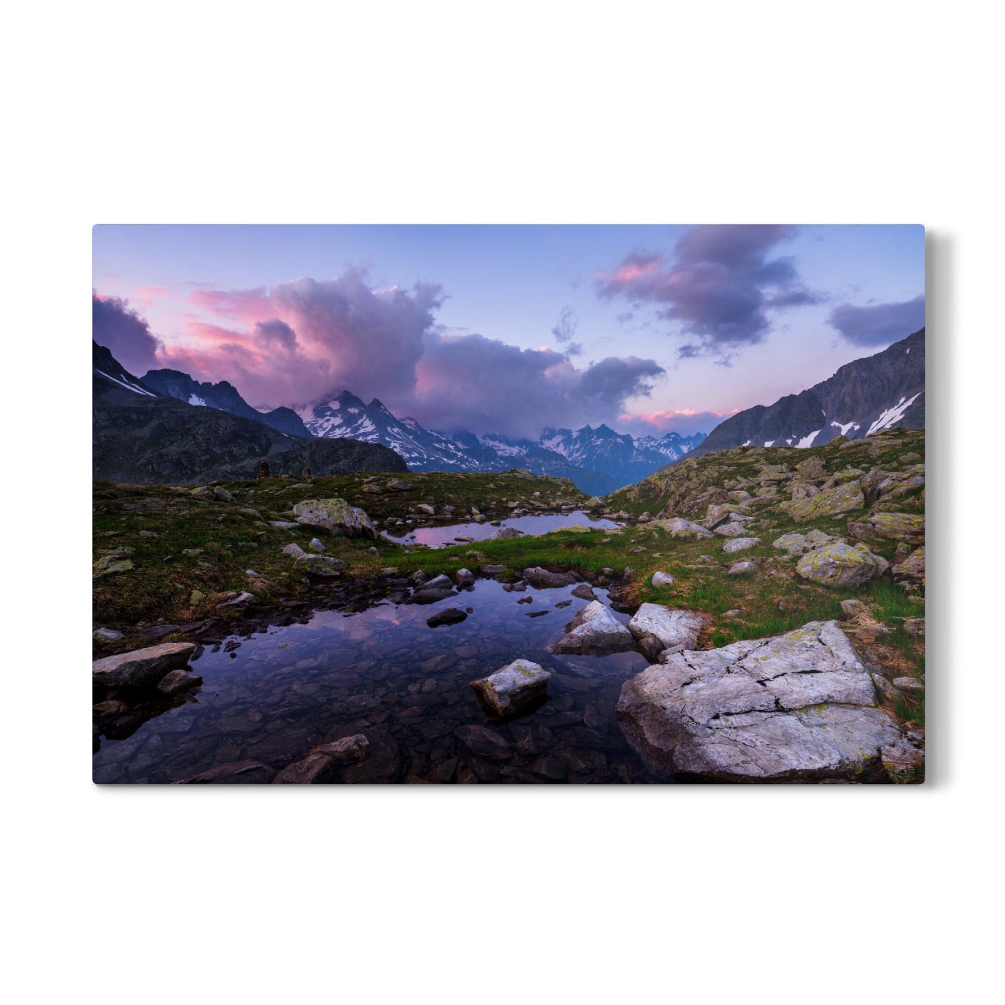 Galerie-Print "Sunset at sustenpass" 75x50 cm artboxONE