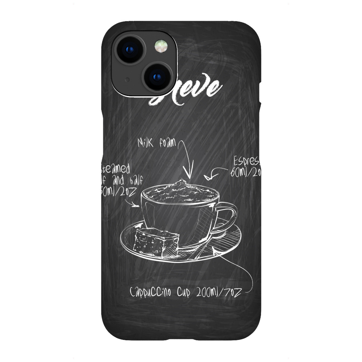 iPhone "Breve coffee Zeichnung" Premium-Case Handyhülle artboxONE