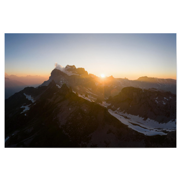 Poster "Klausenpass sunset" artboxONE - Natur