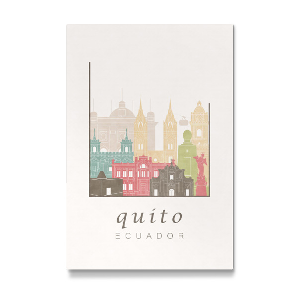 Galerie-Print "Quito skyline pastel" 30x20 cm artboxONE