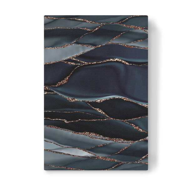 Leinwandbild "Black Agate Landscape" artboxONE - Abstrakt,Marmor - Agate,Geode,Gem,Gemstone,Marbled,Gold,Glamour,Abstract,Abstrakt,Marmor,Marble