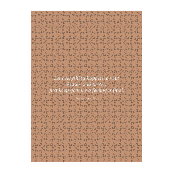 Puzzle Ravensburger "Rilke - In Beauty and Terror" artboxONE - Typografie