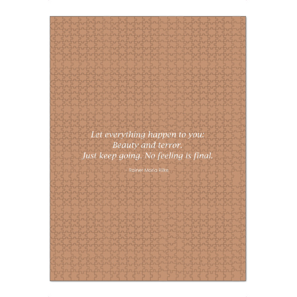 Puzzle Ravensburger "Rilke - In Beauty and Terror" artboxONE - Typografie