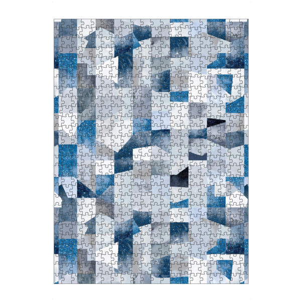 artboxONE Puzzle "Galaxy Geometric Collage Blue" artboxONE - Abstrakt,Geometrie