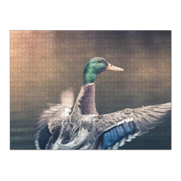 Puzzle Ravensburger "Happy Duck" artboxONE - Natur,Tiere