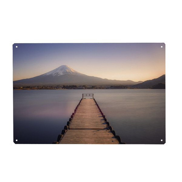 Holzbild "Mount Fuji sunset" artboxONE - Natur,Reise,Reise / Asien,Reise / Länder