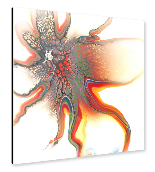 Alu-Dibond "Bunt Flower" 30x30 cm artboxONE