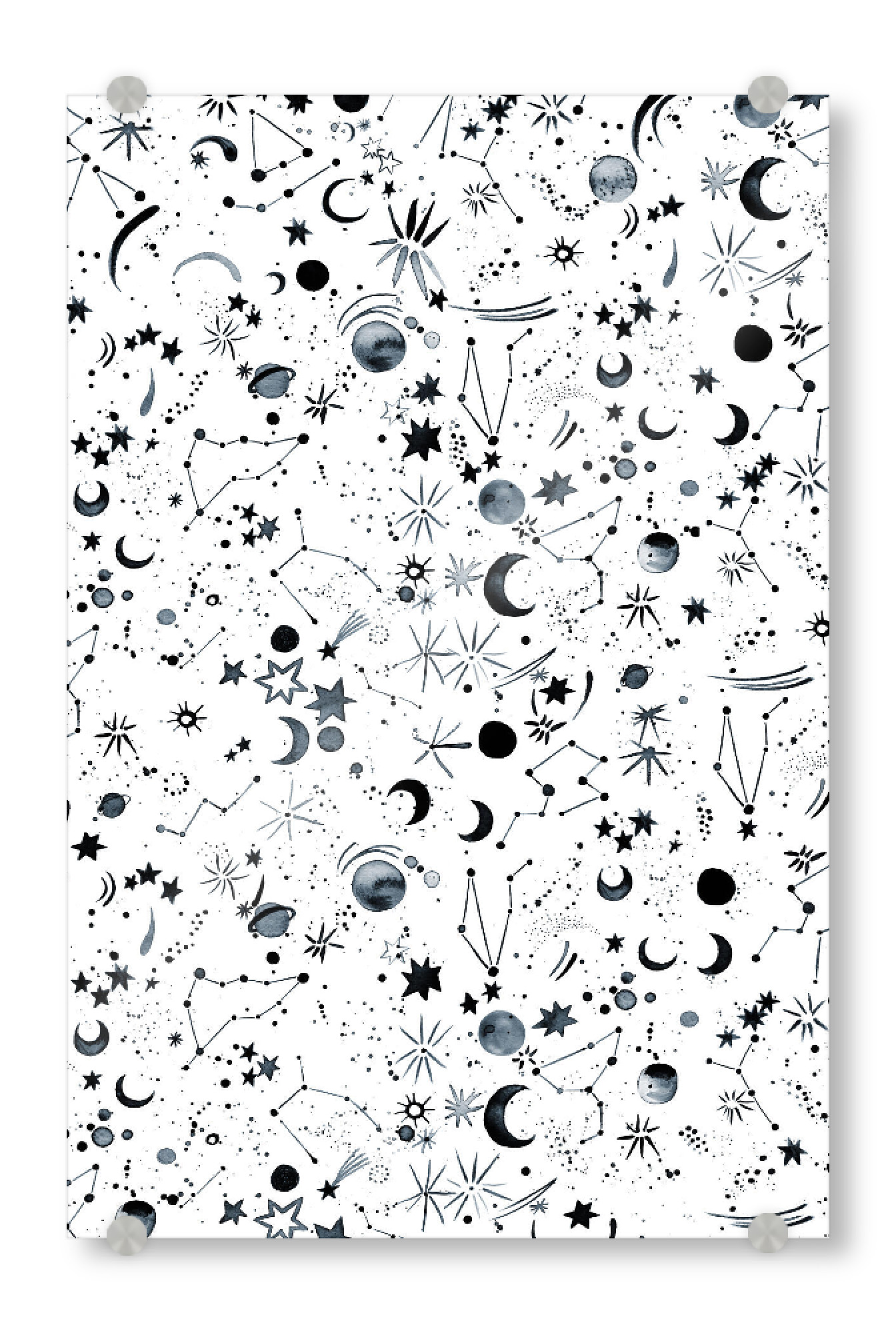 Acrylglasbild "Horoscope Space Planets Astrology" artboxONE - Abstrakt,Fashion,Galaxy