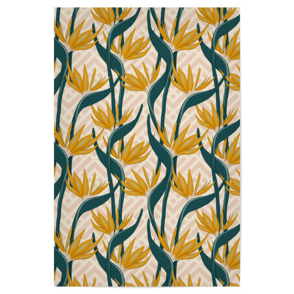 Poster "Intricate Botanical" artboxONE - Floral,Geometrie - Pattern,Bird of paradise,Flowers,Blumen,Natur,Nature,Vögel,Birds