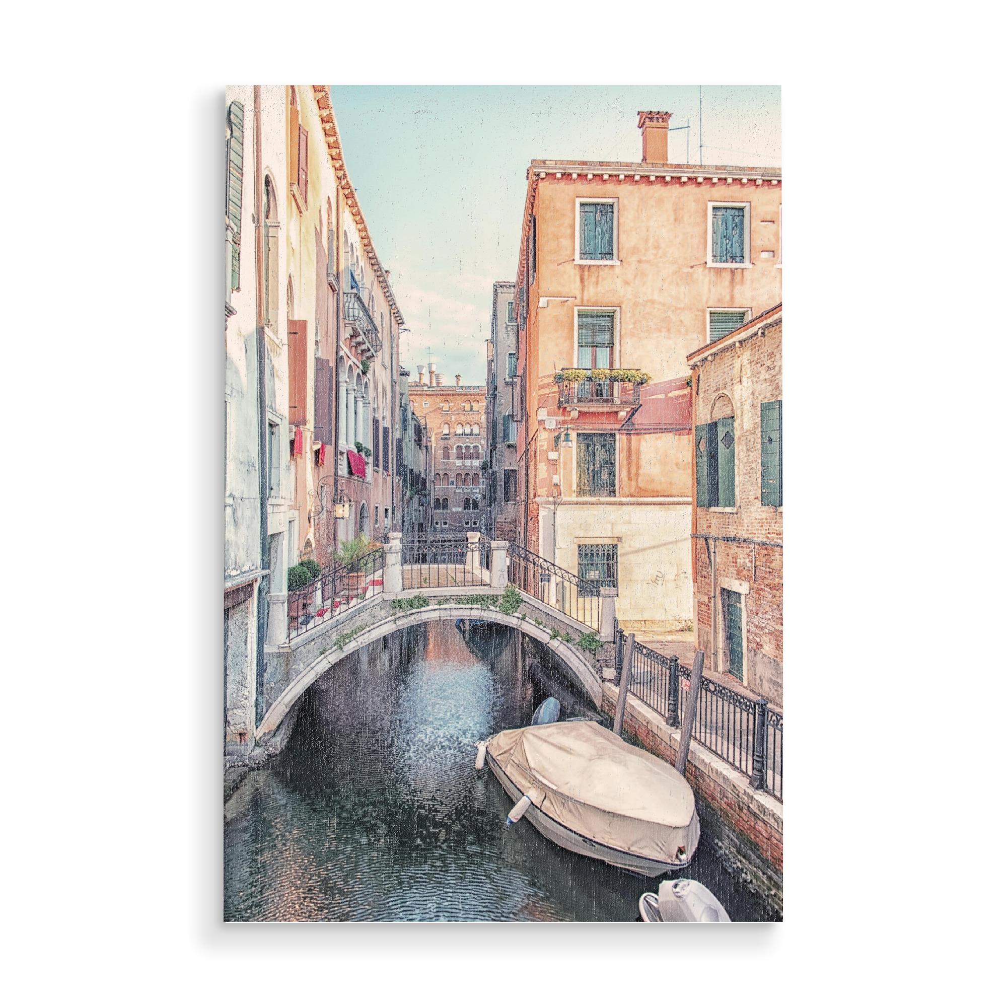 Holzbild "Venice canal" artboxONE - Städte,Reise,Architektur,Städte / Venedig,Reise / Länder