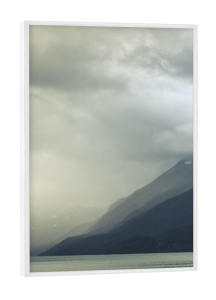 Poster mit weißem Rahmen "Clouded" artboxONE - Natur