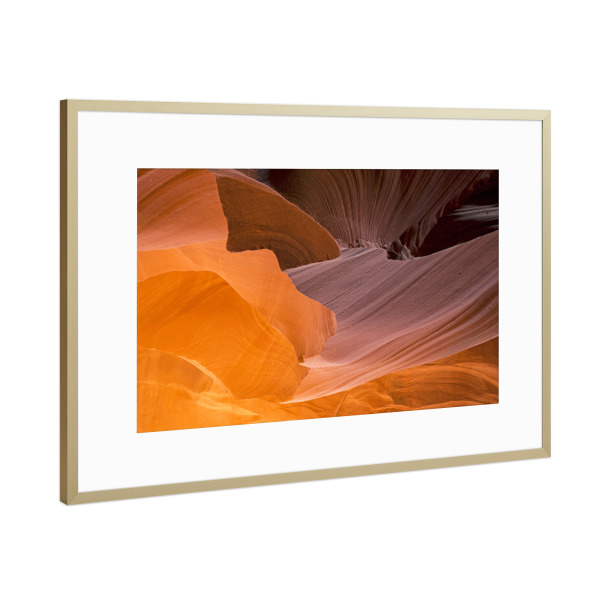 Poster mit Rahmen Gold "Faszination Antelope Canyon" artboxONE - Natur,Reise,Reise / Länder