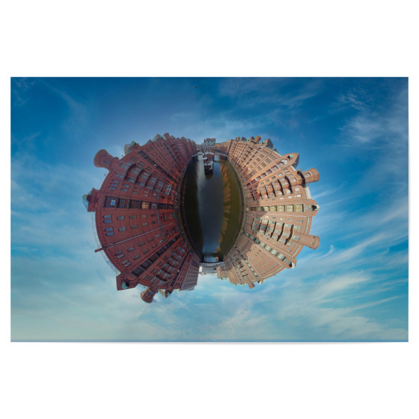 Poster 30x20 cm "HH-Speicherstadt Wasserschloss" artboxONE - Städte,Städte / Hamburg,Reise,Architektur,Reise / Länder