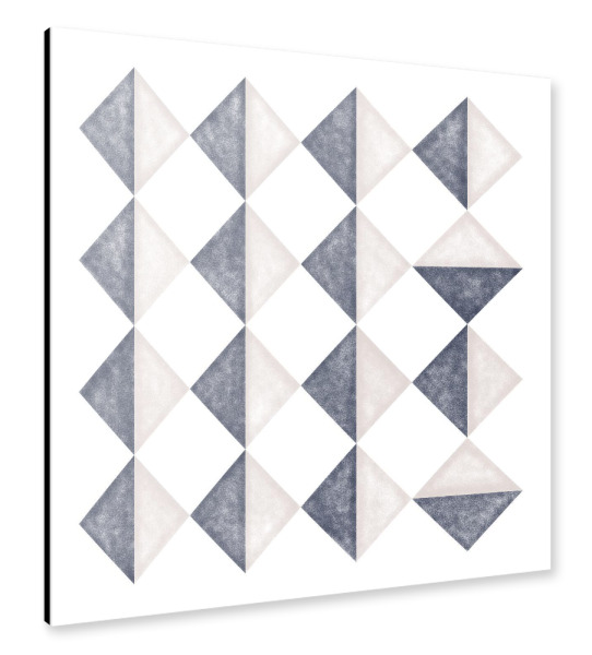 Alu-Dibond "Minimal triangles" 30x30 cm artboxONE