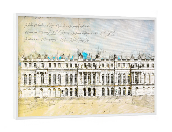 Poster mit weißem Rahmen "Versailles Palace" artboxONE - Städte,Architektur,Städte / Paris