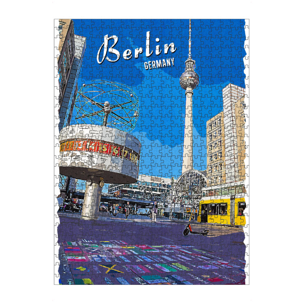 Puzzle Ravensburger "Berlin Vintage Alexanderplatz" artboxONE - Städte,Städte / Berlin,Architektur