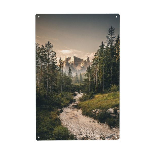 Holzbild "Dolomites mountains" artboxONE - Natur,Reise,Reise / Länder