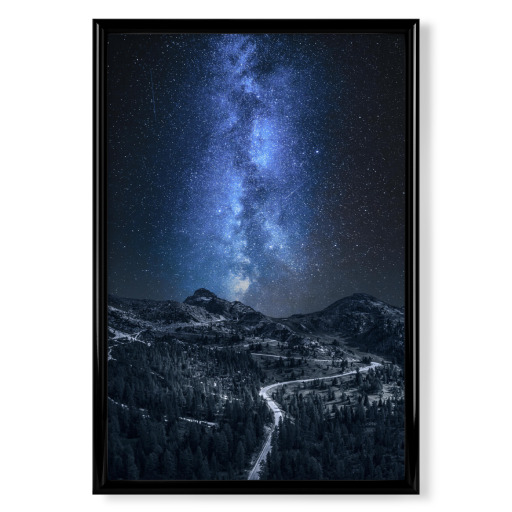 Milky way over Passo Falazarego