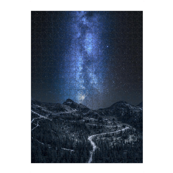 Puzzle Ravensburger "Milky way over Passo Falazarego" artboxONE - Natur,Reise,Reise / Länder,Galaxy