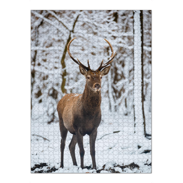 Puzzle Ravensburger "Deer in nature" artboxONE - Natur,Reise,Tiere