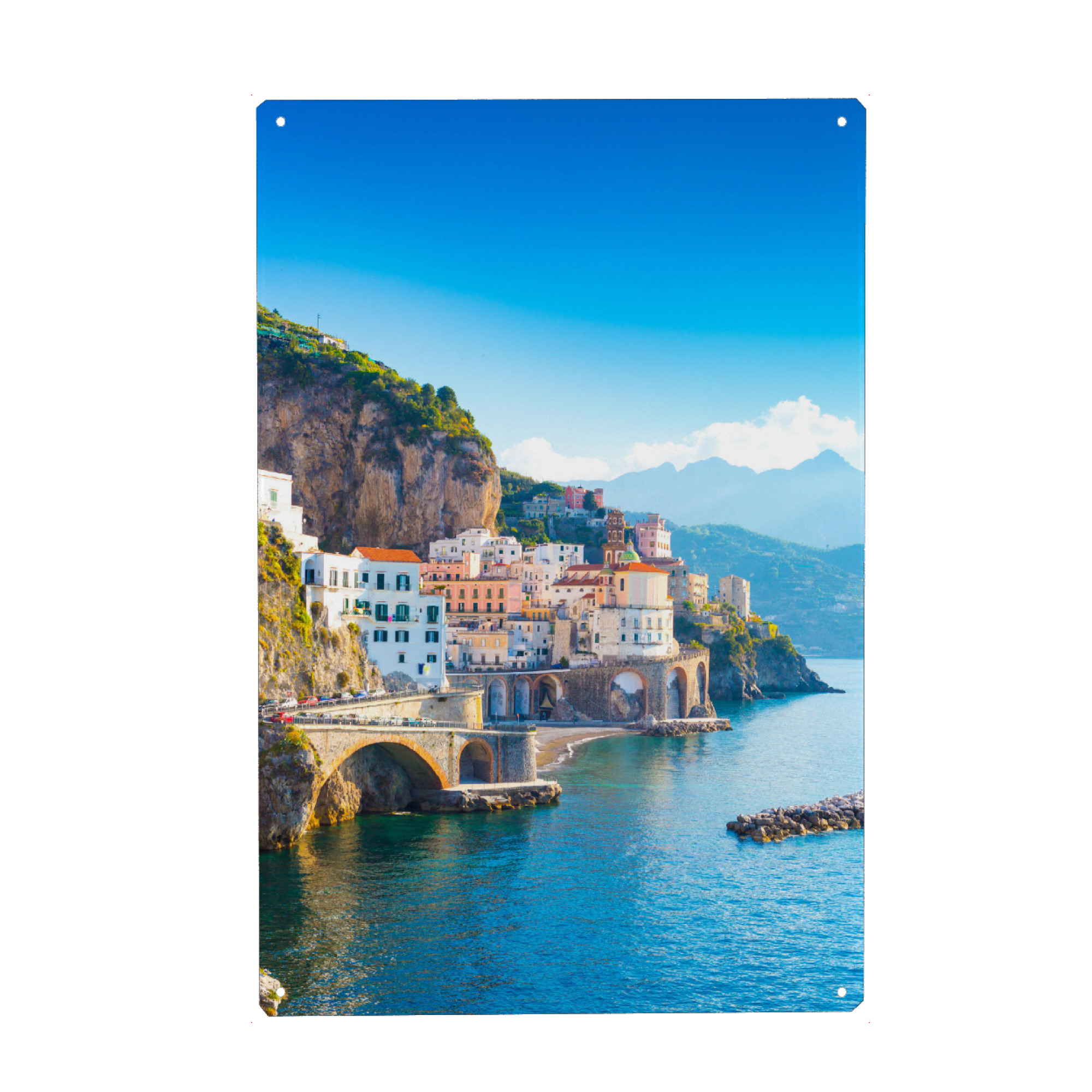 Metall Poster "Amalfi Küste" artboxONE - Städte,Natur,Reise,Architektur,Reise / Strand und Meer