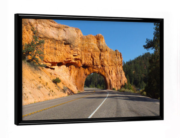 Poster mit schwarzem Rahmen "Red Canyon, Utah" artboxONE - Reise,Reise / Länder