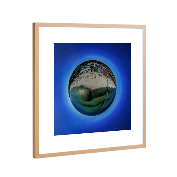 Poster mit Rahmen Kupfer "Grömitz - Seebrücke" artboxONE - Städte,Natur,Reise,Reise / Länder