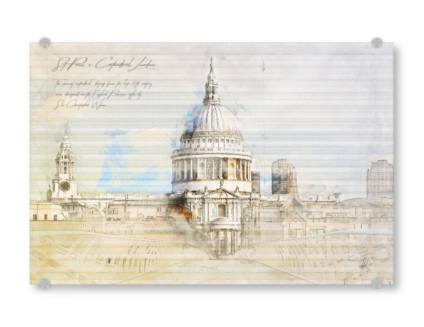 Acrylglasbild "St. Pauls Cathedral, London" artboxONE - Städte,Städte / London,Architektur