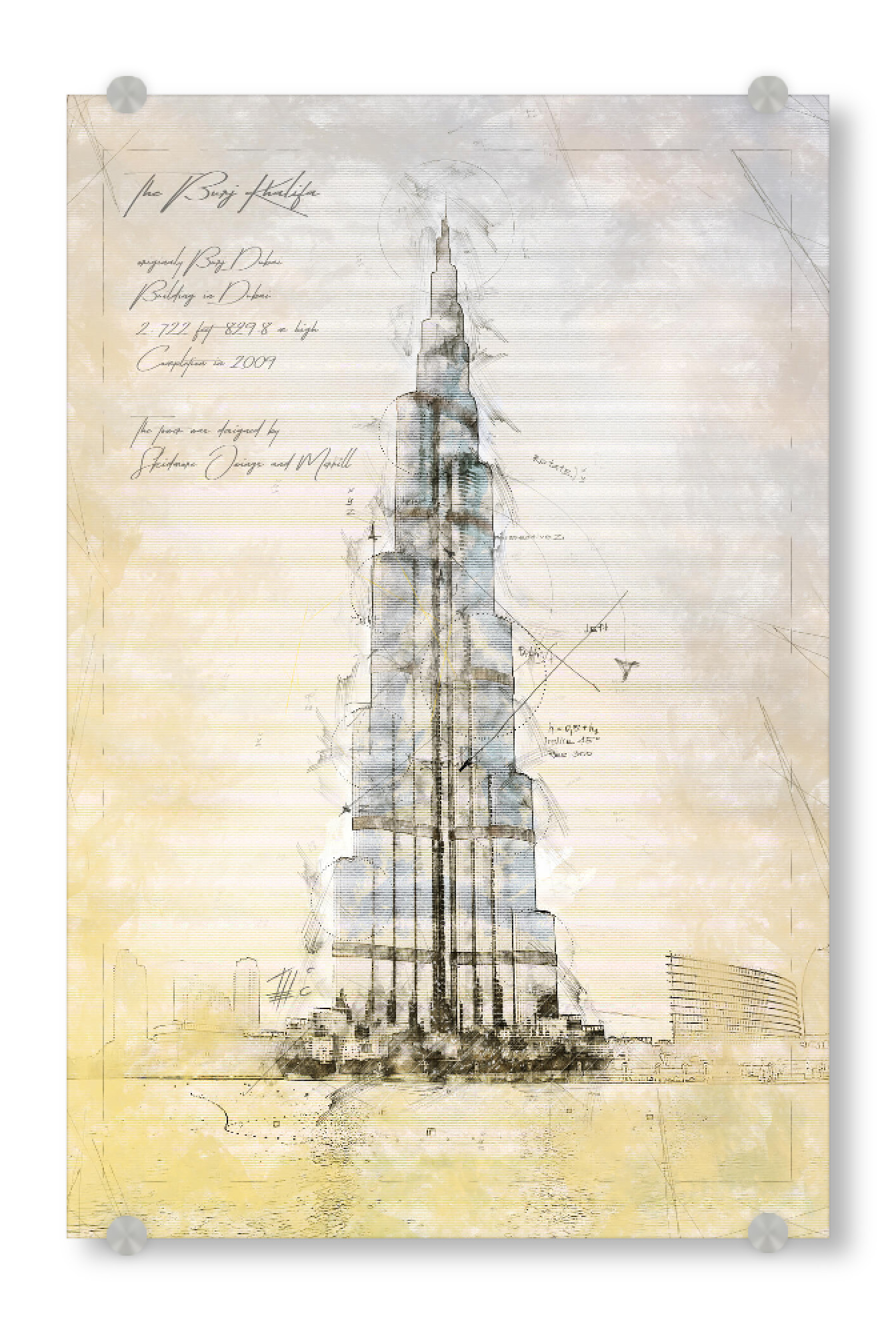 Acrylglasbild "Burj Khalifa, Dubai" artboxONE - Städte,Architektur,Städte / Dubai