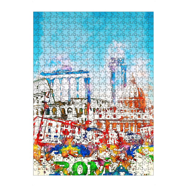 Puzzle Ravensburger "Rom Collage in bunt" artboxONE - Städte,Architektur,Städte / Rom