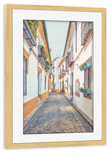 Poster mit Rahmen kiefer "Colors of Cordoba" artboxONE - Städte,Reise,Architektur,Reise / Länder,Städte / Weitere